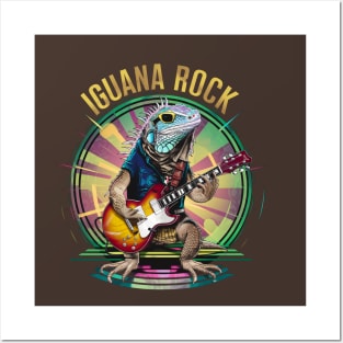 Lizard Rockstar - Iguana Rock Posters and Art